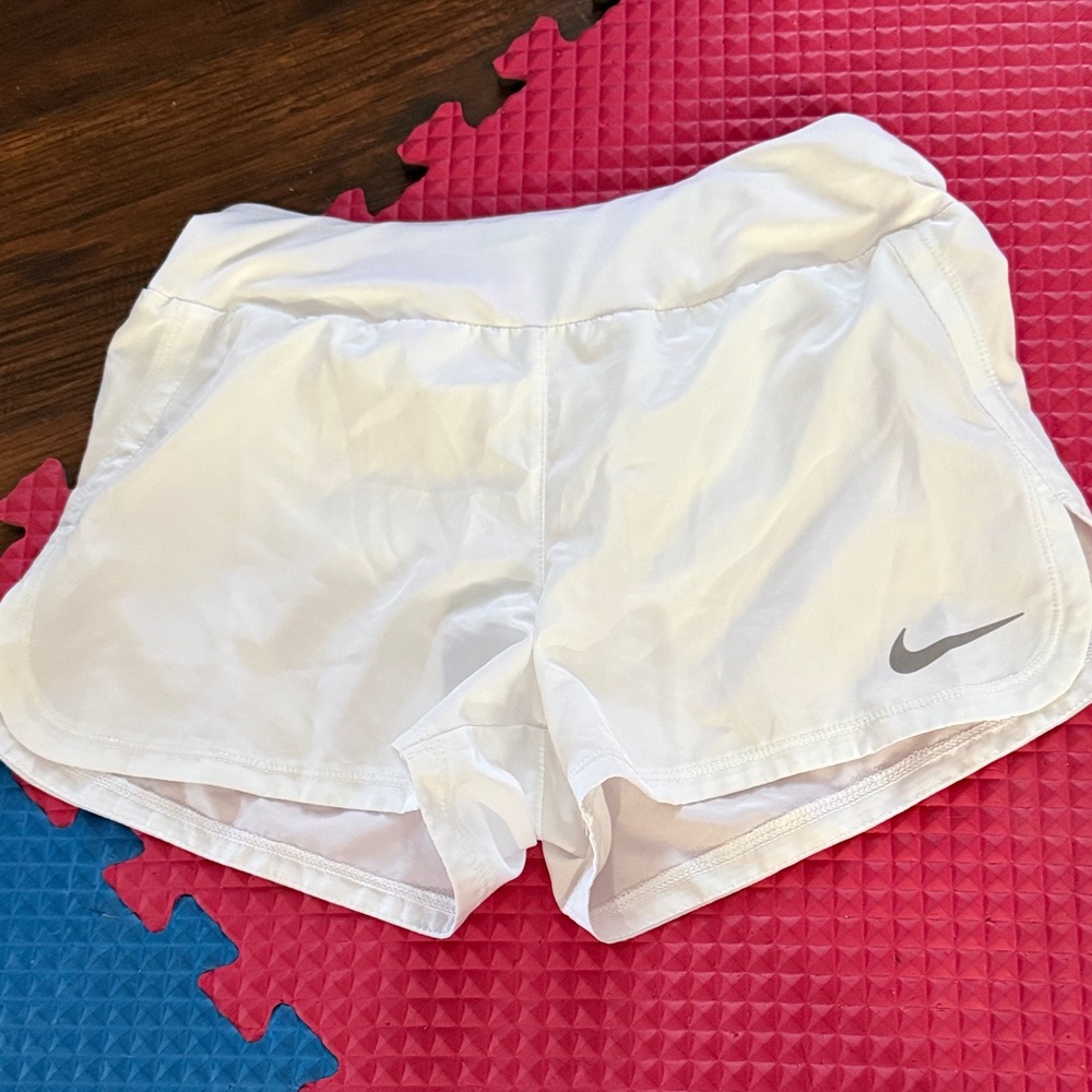 Nike Women's White Sports Shorts